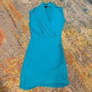 Venus * Sleeveless Turquoise Wrap Dress GUC Size Small Casual Spring Sexy Style